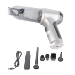 Bilstøvsuger - Kraftig sugning, USB genopladelig, bærbar håndholdt ministøvsuger New