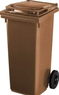 Bioaffaldsbeholder 120L brun ESE - Kapacitet 120 bioaffald Hot