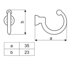 Bøjle WK11, blank krom Discount