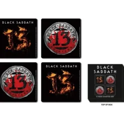 Bordskånere Til Glas>Black Sabbath Coaster Set: 13