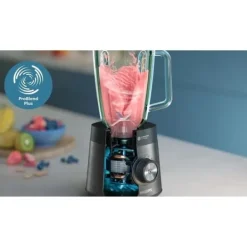 Philips Mixere & Blendere>Blender - HR3041/00 - 2 L skål - vandflaske inkluderet - aftagelige knive - Grå