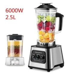 Mixere & Blendere>Blender, Højtydende Blandemaskine, Stor Kapacitet Beholder,220V, sølv