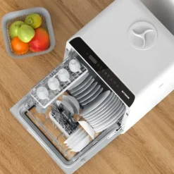 BlitzHome APP Mini Bordopvaskemaskine Opvaskemaskine Dobbelt vandindtag opvaskemaskine Hot