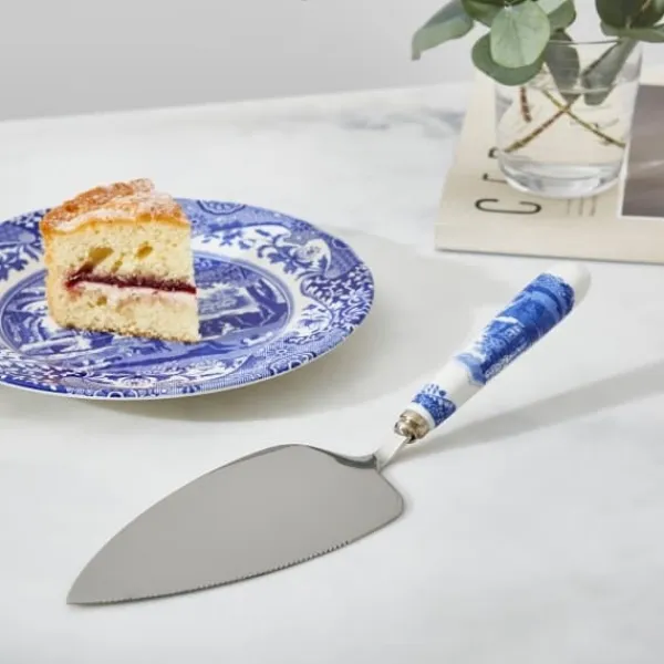 Kagespader>Blue Italian Cake Spatula 25cm - Spode