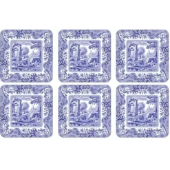 Blue Italian Coasters, 6-Pack - Spode Best