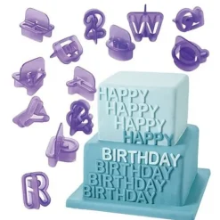 Bogstaver - Tal - Alfabetet - Udskærere - Bageforme Outlet