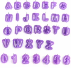 Bogstaver - Tal - Alfabetet - Udskærere - Bageforme Outlet