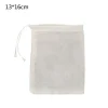 Madopbevaringsposer>Bomuld finmasket krydderurtepose - 13x16 cm krydderpose med snøre til suppe, te, køkken, hjem