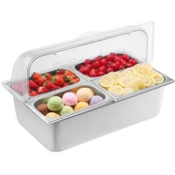 Bordpladedispenserbakke til Madservering, 4 Pande, Egnet til Krydderier Best