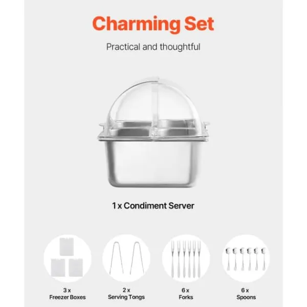 Bordpladedispenserbakke til Madservering, 4 Pande, Egnet til Krydderier Best