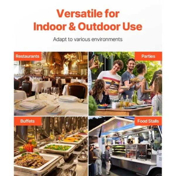 Bordpladedispenserbakke til Madservering, 4 Pande, Egnet til Krydderier Best