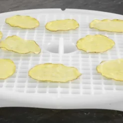 Borner Crispymaker sæt med 2, veganske chips, grøntsagschips, mikrobølge-kartoffelchips, fedtfri chips, gulerodschips, æblechips Discount