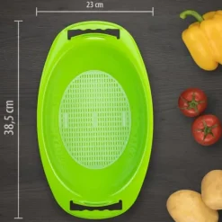 Borner drypbakke til V5 PowerLine grøntsags rivejern i hvid - sigteindsats til afdrypning Sale