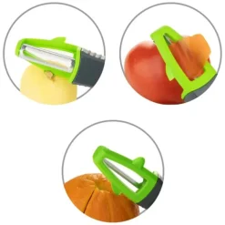 Borner Multi Peeler - pendulskræller - julienne-tilbehør til grøntsagsnudler - sæt med 3 Best