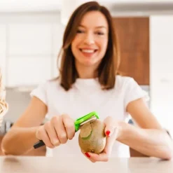 Borner Multi Peeler - pendulskræller - julienne-tilbehør til grøntsagsnudler - sæt med 3 Best