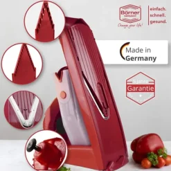 Mixere & Blendere>Borner V1 grøntsags rivejern professionelt sæt grøntsagsskærer agurk udskærer grøntsagsskærer kartoffelskutter gulerod rivejern frugt rivejern kålskær | CDON