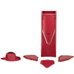 Borner V1 grøntsagsskærer startsæt, kartoffelskiver, agurkeskæremaskine, grøntsagsskærer, køkkenriv, pommes frites, frugtriv, kålskærer Outlet