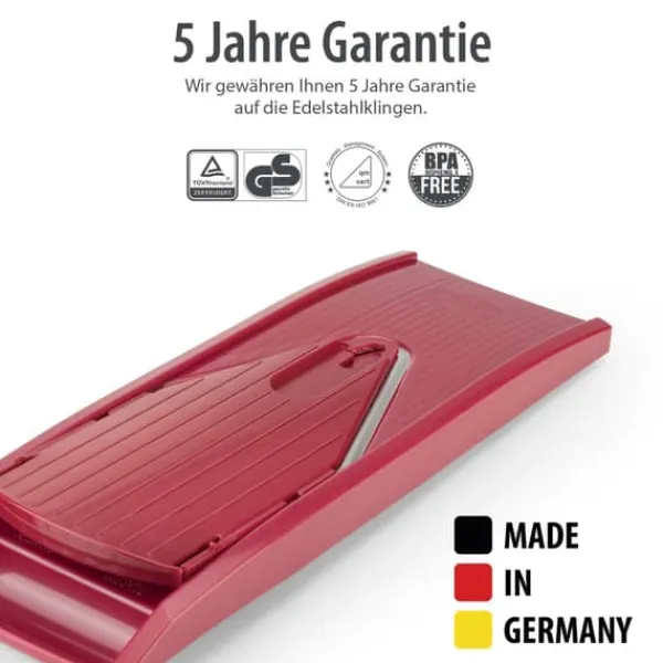 Borner V1 grøntsagsskærer startsæt, kartoffelskiver, agurkeskæremaskine, grøntsagsskærer, køkkenriv, pommes frites, frugtriv, kålskærer Outlet