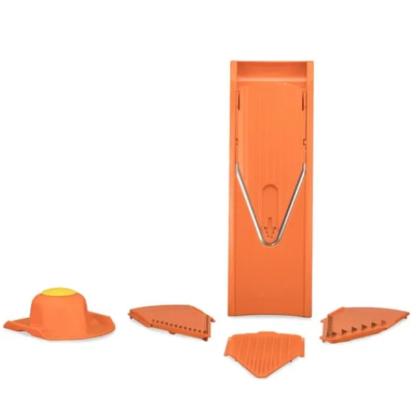 Borner V1 grøntsagsskærer startsæt, kartoffelskiver, agurkeskæremaskine, grøntsagsskærer, køkkenriv, pommes frites, frugtriv, kålskærer Outlet