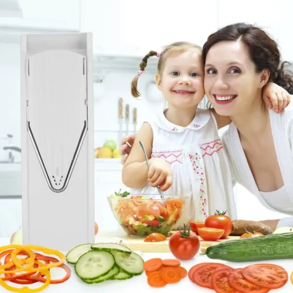 Mixere & Blendere>Borner V1 grøntsagsskærer startsæt, kartoffelskiver, agurkeskæremaskine, grøntsagsskærer, køkkenriv, pommes frites, frugtriv, kålskærer