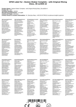 Boston Shaker komplet - med original blanding glas Best