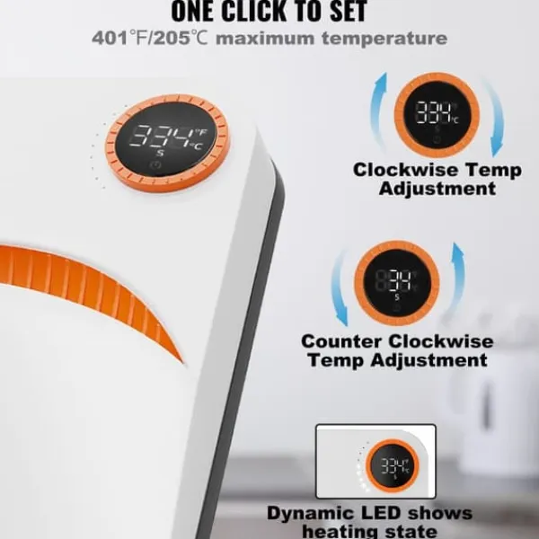 Bærbar 9 x 9 Heat Press Easy Press til DIY-sublimation T-shirts og overførsler. Perfekt til kreative projekter!