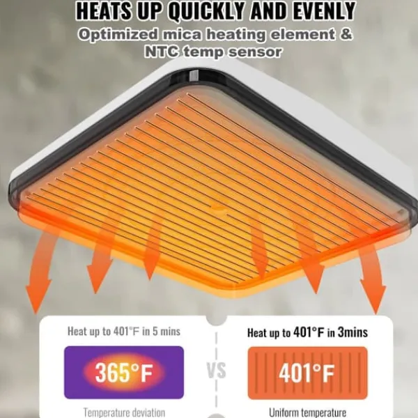 Bærbar 9 x 9 Heat Press Easy Press til DIY-sublimation T-shirts og overførsler. Perfekt til kreative projekter!