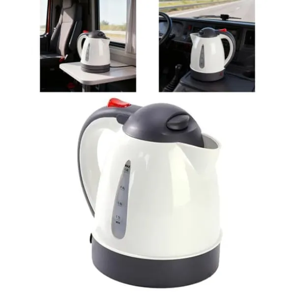 Bærbar Bil Elektrisk Kedel, 250 Watt, 1000 ml Kapacitet, Stik-in Opvarmning, Automatisk Sluk, Rejsevenlig Outlet