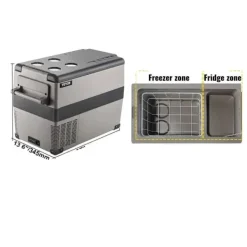 Bærbar Bilkøleskab, Køleområde -20℃ til 20℃,45L