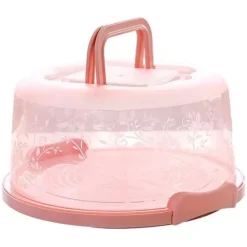 Kagedåser>Bärbar Cupcake Carrier Food Conservation Box with Handtag Transparent Cake Box