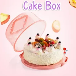 Bærbar Cupcake Carrier Madopbevaringsboks med Håndtag Transparent Kageæske Discount