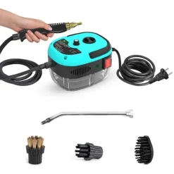 Damprensere>Bærbar damprenser - Dampvasker - 2500 W - Høj temperatur - Trykdamp - 220 V - CE-certificeret - Blå