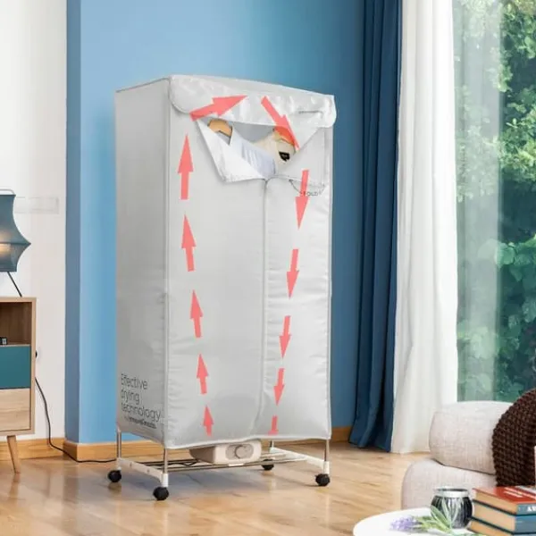 Tørreskab>Bærbar elektrisk tørretumbler med 2 højder Dupledry InnovaGoods 1200 W