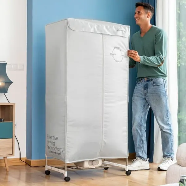 Tørreskab>Bærbar elektrisk tørretumbler med 2 højder Dupledry InnovaGoods 1200 W