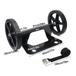 Køleskabe>Bærbar Hjul Sæt, Isoleret Køleskabs Kompatibilitet, Kompakte Dimensioner,Sort