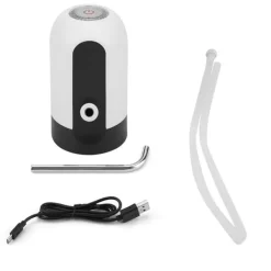 Vandkølere>Bærbar LED-lys Vandpumpe med USB Genopladelig Dispenser til Hjemmekontor (Hvid)