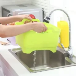 Bærbar Opvaskebalje med Håndtag Pakke med 2 stk. - Grå Sale