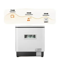 Bærbar opvaskemaskine, 1500W, 41-60L kapacitet, kondenstørring, 70 grader Celsius rengøring, rustfrit stål 304 materiale Clearance