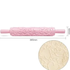 Kageruller>Bærbar præget fondant kagerulle - Non-stick kagedekorationsværktøj