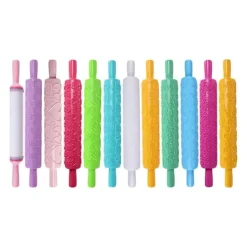 Kageruller>Bærbar præget fondant kagerulle - Non-stick kagedekorationsværktøj