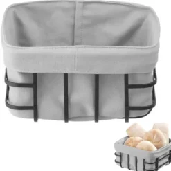 Brødbeholder med grå firkantet pose - Hendi 427149 Hot