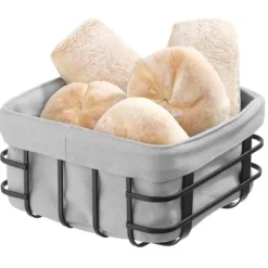 Brødbeholder med grå firkantet pose - Hendi 427149 Hot
