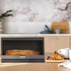 Brødkasser & Brødposer>Brødkasse, rustfrit stål, 20,5x34,5x23,5 cm