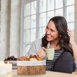 Brødkurv, Bambus, 16x34x23,5 cm, Natur Discount