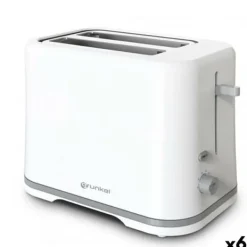 Brødrister Grunkel Hvid 870 W 6 enheder Discount