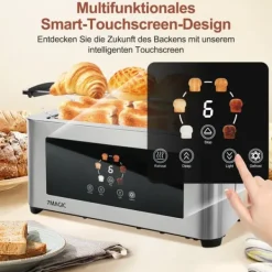 Brødrister, LCD Touch Display, 7 Ristningsniveauer,EU Online