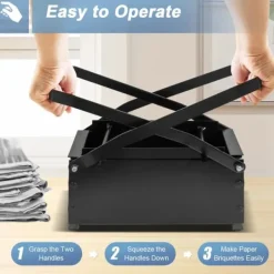 Briketpresse - Avis-/papirbriketpresse - Genbrug aviser til brændselsbriketter - Sort Best