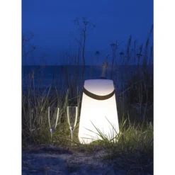 Bristol lampe vinkøler genopladelig hvid. New