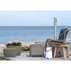 Bristol lampe vinkøler genopladelig hvid. New