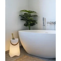 Bristol lampe vinkøler genopladelig hvid. New